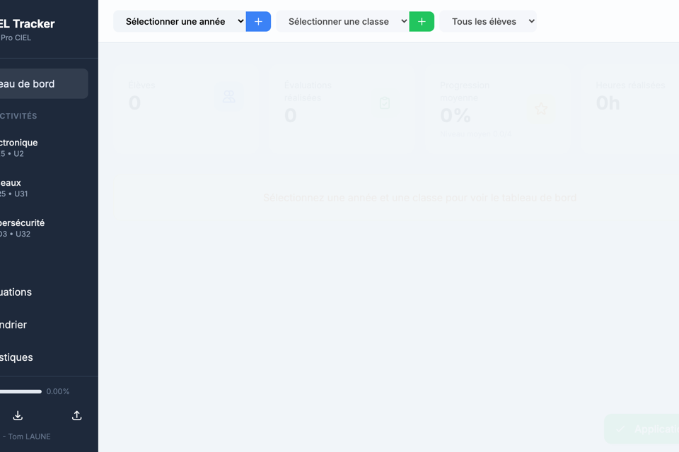 Aperçu CIEL Tracker